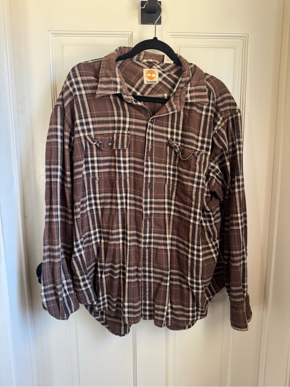 Timberland Brown Plaid Flannel